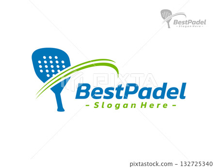 Padel sport logo design template. Concept of Padel tennis court, sport training, tournament, etc. Creative vector symbol Padel racquet. Padel sport logo design template. Concept of Padel tennis court, sport training, tournament, etc. Creative vector symbol Padel racquet. 132725340