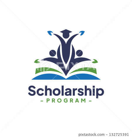 Bachelor Achieves Success Logo Design Vector. Concept of school education scholarship, academic, campus, university and college. 132725391