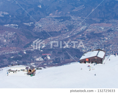 Hakuba Happoone Ski Resort Alpen Quad Lift Mountaintop Station Hakuba Happoone Ski Resort Alpen Quad Lift Mountaintop Station 132725633