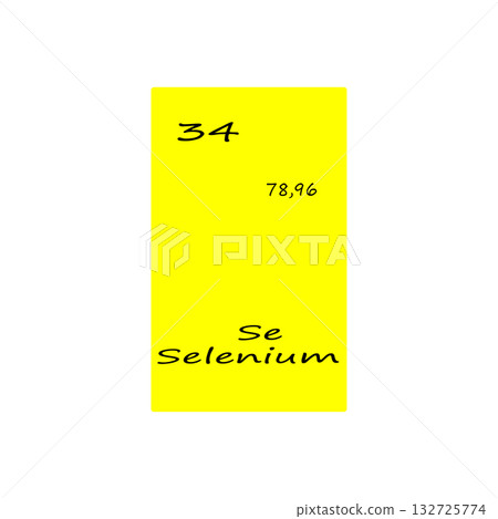 Selenium element icon. Thirty four number. Seventy eight mass. Vector periodic table. Selenium element icon. Thirty four number. Seventy eight mass. Vector periodic table. 132725774