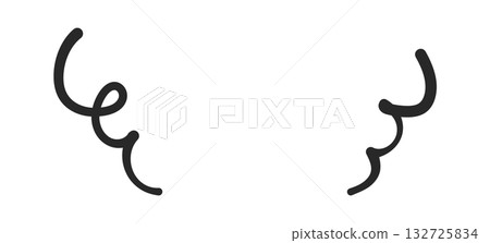 激動人心的感覺－單色鋼筆繪製的對話框 132725834