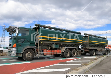 Double connected truck image Double connected truck image 132725995