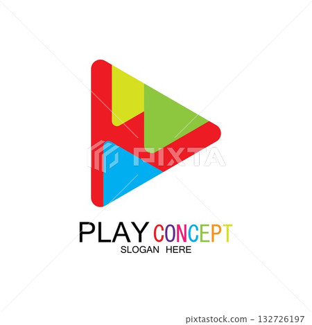 Play logo design concept vector Icon Symbol Play logo design concept vector Icon Symbol 132726197