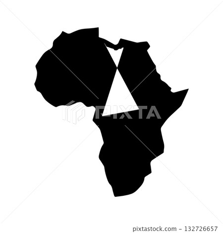 Natural African Continent Symbol Showing Environmental Strength and Unity Natural African Continent Symbol Showing Environmental Strength and Unity 132726657