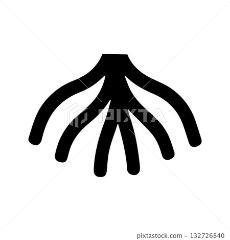 Hexagonal framed root showing structured harmony and balanced design Hexagonal framed root showing structured harmony and balanced design 132726840