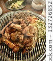 Grilled meat: Pork ribs with bones Grilled meat: Pork ribs with bones 132726852