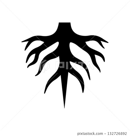 Strong natural root branching into multiple elegant flowing lines 132726892