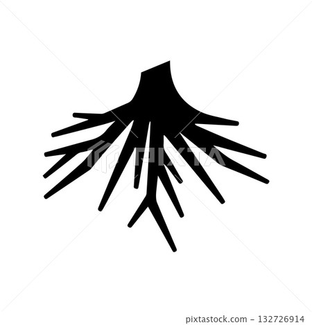 Geometric square framed root illustrating order harmony and nature Geometric square framed root illustrating order harmony and nature 132726914