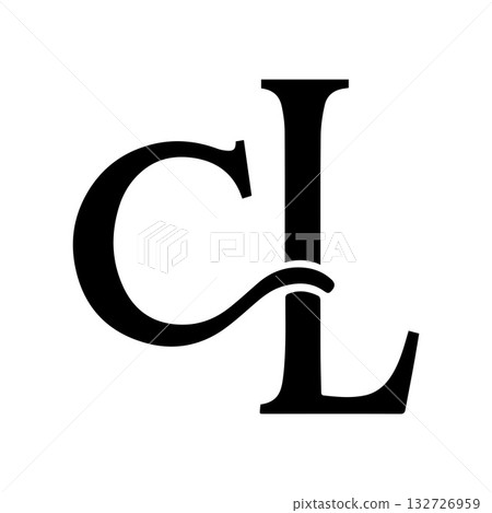 Elegant Black CL Symbol Expressing Structural Balance and Innovative Minimalism Elegant Black CL Symbol Expressing Structural Balance and Innovative Minimalism 132726959