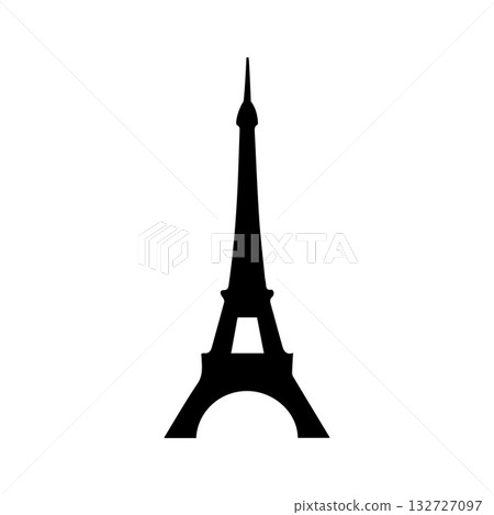 Luxury Eiffel Tower Emblem Representing French Prestige and Elegance Luxury Eiffel Tower Emblem Representing French Prestige and Elegance 132727097