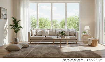 Warm Rug and Wooden Interior Furniture AI-generated image Warm Rug and Wooden Interior Furniture AI-generated image 132727174