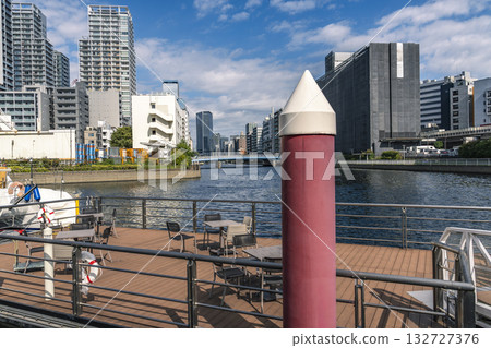 Shibaura, Tokyo - Canal and Bay Area Scenery Shibaura, Tokyo - Canal and Bay Area Scenery 132727376