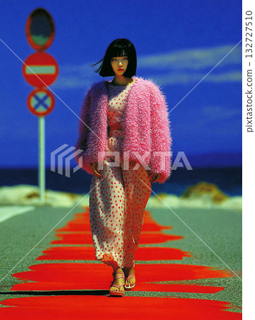 Fashion portrait of a Japanese woman Fashion portrait of a Japanese woman 132727510