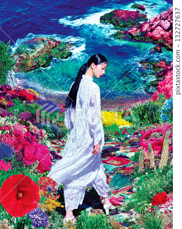 Fashion portrait of a Japanese woman Fashion portrait of a Japanese woman 132727637