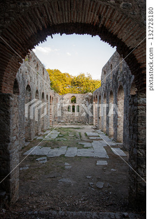 The UNESCO world heritage site of Butrint at sunset light, Buthrotum, Albania. High quality photo 132728180