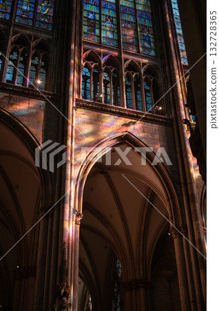 March 7, 2025. A stunning view inside Cologne Cathedral, highlighting its soaring vault and majestic dome. Also known as Hohe Domkirche Sankt Petrus, this Gothic masterpiece stands in Cologne, Germany March 7, 2025. A stunning view inside Cologne Cathedral, highlighting its soaring vault and majestic dome. Also known as Hohe Domkirche Sankt Petrus, this Gothic masterpiece stands in Cologne, Germany 132728365