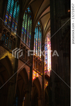 March 7, 2025. A stunning view inside Cologne Cathedral, highlighting its soaring vault and majestic dome. Also known as Hohe Domkirche Sankt Petrus, this Gothic masterpiece stands in Cologne, Germany March 7, 2025. A stunning view inside Cologne Cathedral, highlighting its soaring vault and majestic dome. Also known as Hohe Domkirche Sankt Petrus, this Gothic masterpiece stands in Cologne, Germany 132728457