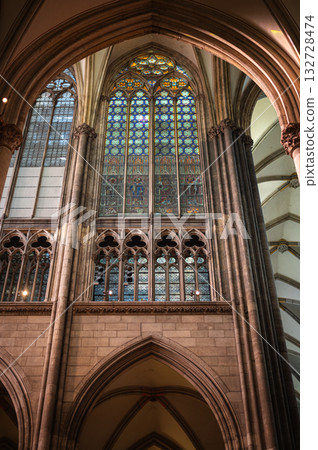 March 7, 2025. A stunning view inside Cologne Cathedral, highlighting its soaring vault and majestic dome. Also known as Hohe Domkirche Sankt Petrus, this Gothic masterpiece stands in Cologne, Germany March 7, 2025. A stunning view inside Cologne Cathedral, highlighting its soaring vault and majestic dome. Also known as Hohe Domkirche Sankt Petrus, this Gothic masterpiece stands in Cologne, Germany 132728474