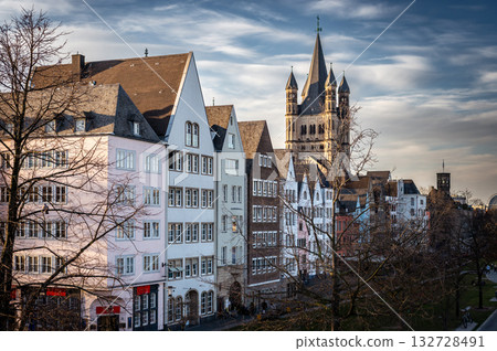 March 7 2025. Cologne city skyline in summer along the Rhine river, North Rhine-Westphalia, Germany. High quality photo March 7 2025. Cologne city skyline in summer along the Rhine river, North Rhine-Westphalia, Germany. High quality photo 132728491