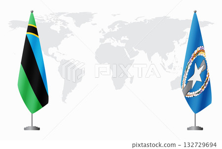 Zanzibar and Northern Mariana Islands flags for official me Zanzibar and Northern Mariana Islands flags for official me 132729694
