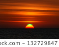 Miraculous light at sunset, the green flash 132729847