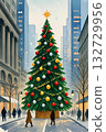 紐約市的聖誕樹 132729956