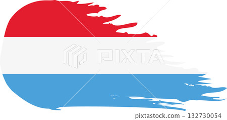 Luxembourg comet flag, grunge brush vector Luxembourg comet flag, grunge brush vector 132730054