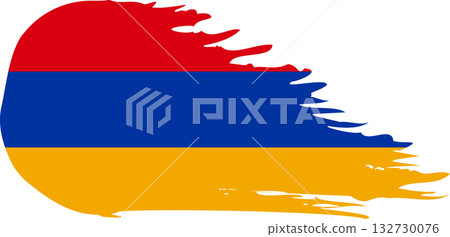 Armenia comet flag, grunge brush vector Armenia comet flag, grunge brush vector 132730076