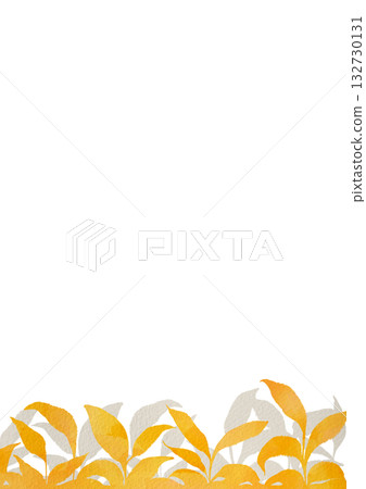 水彩秋葉背景插圖 132730131