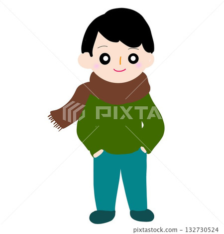 Autumn/winter fashion men's illustration Autumn/winter fashion men's illustration 132730524