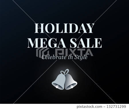 Elegant Holiday Mega Sale Celebration Banner Elegant Holiday Mega Sale Celebration Banner 132731299