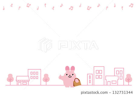 Like Shopping Bunny and City Frame 132731344