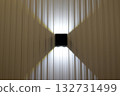 Wall Sconce Lighting on Metal Wall                                132731499