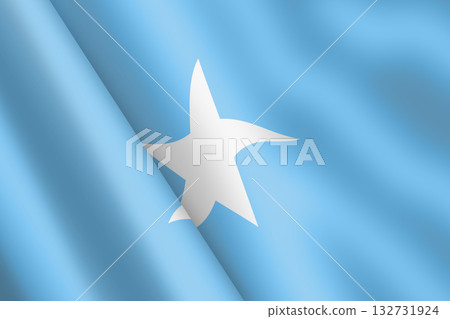Somalia waving flag 3d illustration Somalia waving flag 3d illustration 132731924