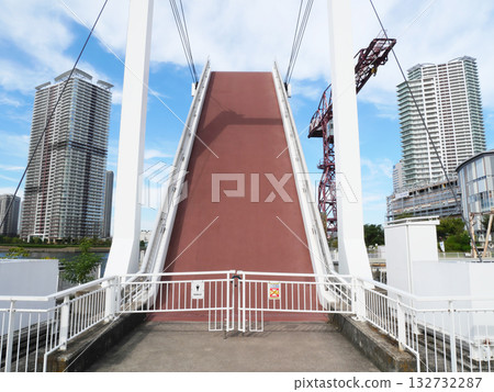 Urban Gate Bridge in Toyosu and Harumi Urban Gate Bridge in Toyosu and Harumi 132732287