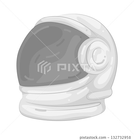 Illustration of astronaut helmet 132732958