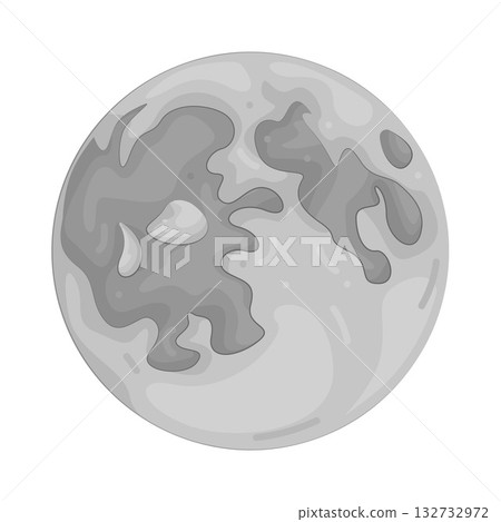 Illustration of full moon 132732972