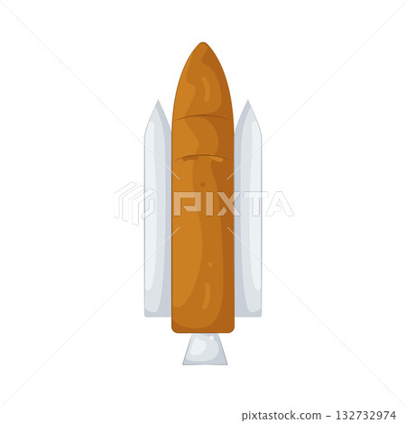 Illustration of rocket 132732974