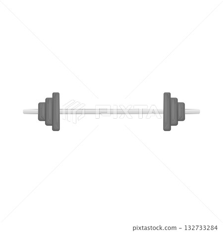 Illustration of barbell  132733284