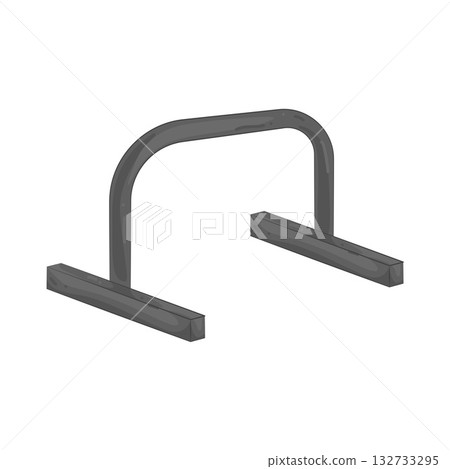 Illustration of push up bar Illustration of push up bar 132733295