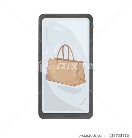 Illustration of online shopping Illustration of online shopping 132733316