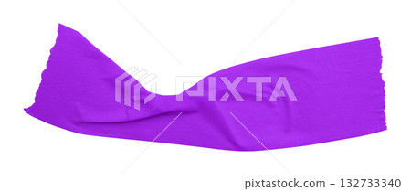 purple crumpled torn tape isolated on transparent background. purple crumpled torn tape isolated on transparent background. 132733340