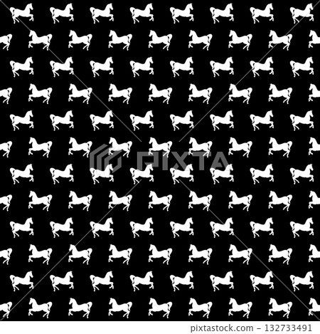 Textile pattern consisting of silhouetted horses, Textile pattern consisting of silhouetted horses, 132733491