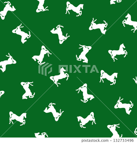 由馬匹剪影組成的紡織圖案 132733496