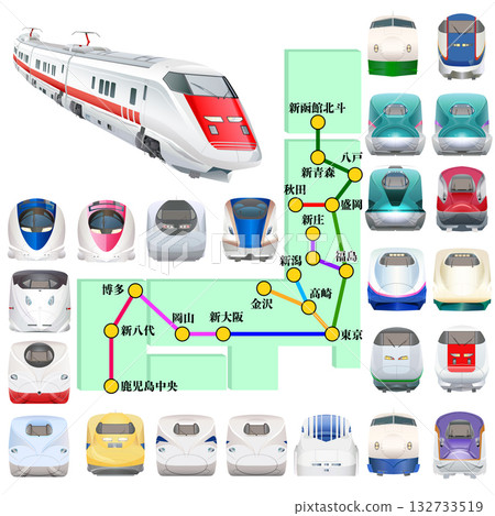 Shinkansen Illustrated Guide 132733519