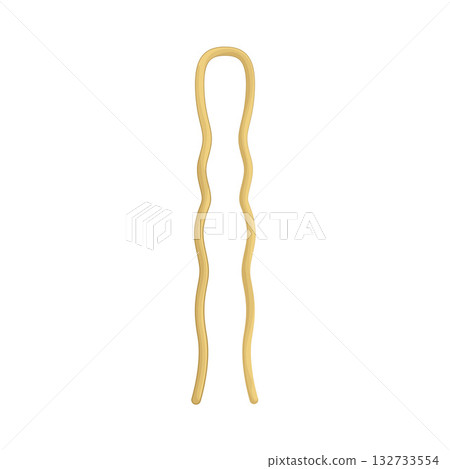 Illustration of hair pin 132733554