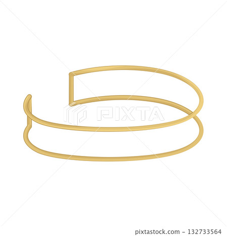 Illustration of cuff bangle Illustration of cuff bangle 132733564