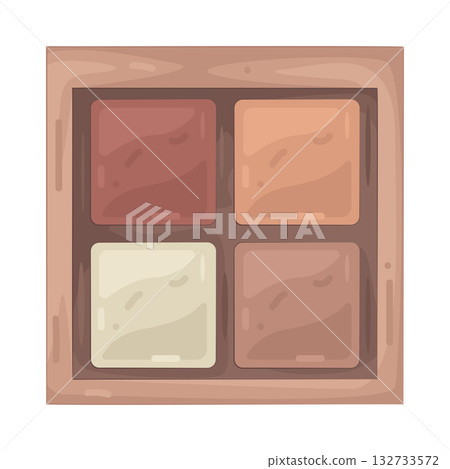 Illustration of eyeshadow palette Illustration of eyeshadow palette 132733572