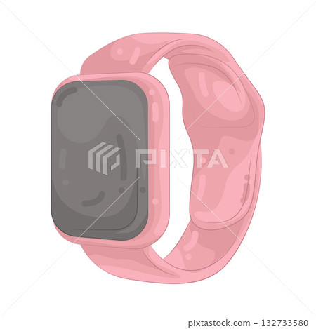 Illustration of smartwatch Illustration of smartwatch 132733580