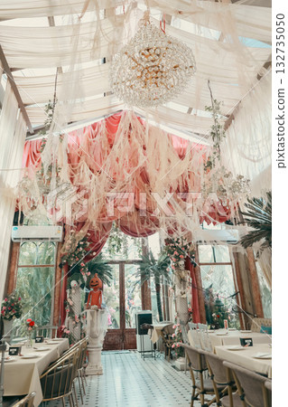 Halloween restaurant decorated 132735050